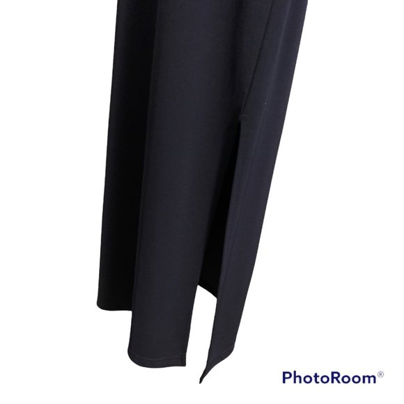 GAP Gown Sz Medium Simple Yet Elegant Long Navy Blue Spaghetti Straps - Picture 7 of 9